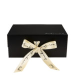 Gift box - black with logo ribbon